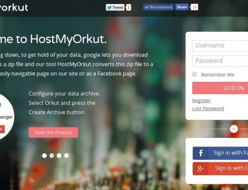 HostMyOrkut – Host Your Orkut Archive Backup